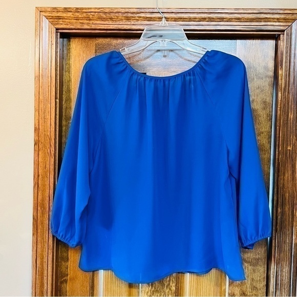 $5 ADD ON with $15+ Bundle Zac & Rachel Boho Blouse Lace 3/4 Sleeves Sz PXL EUC - Picture 2 of 10